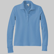 L540LS - Port Authority ® Ladies Silk Touch™ Performance Long Sleeve Polo